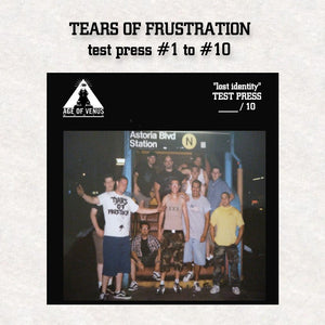 TEARS OF FRUSTRATION "Lost Identity"  - LP (pre-order are available NOW, lp will ship 31th august)