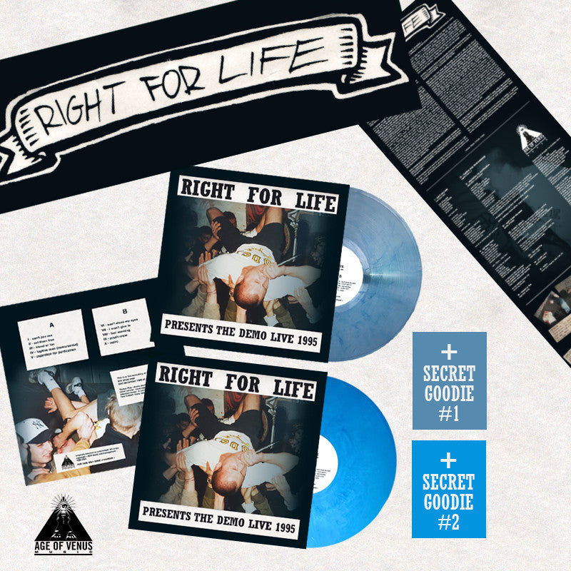 RIGHT FOR LIFE "Demo live 1995" (first show ever ) - LP/Tape